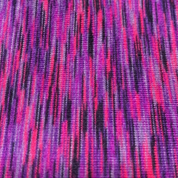 Athleta Mendoza Long Sleeve Purple Space Dye Half Zip Pullover Top Sz - Picture 3 of 11